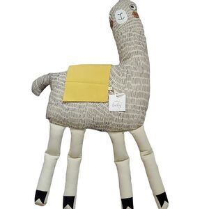 Hallmark Baby Black White Yellow Oversized Llama Plush